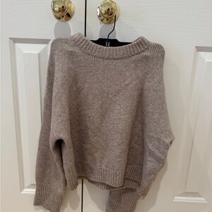 Abercrombie & Fitch Taupe Crew Neck Sweater